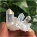 Natural Crystal Rough Beautiful White Flame Aura Quartz Crystal Cluster Specimen 90-100g - Buy Online on SooperMarket.com