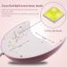 RedFlow UV LED Nail Lamp - Pink Polycarbonate Large Size with Palm Print & UV Protection Gloves | Perfect for International Shipping - Buy Online on SooperMarket.com