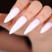 Pack of 500 Artificial Nail Tips French Acrylic Style UV Gel Fake Nail Full Cover Artificial Fingernails Tip Fake Art Nails Suitable for Both Beginners & Experienced Nail Artists White - Buy Online on SooperMarket.com