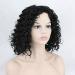 BGHJUE Lace Front Wigs - Natural Curly Human Hair Wig with Baby Hair | 38cm Black | International Shipping - Buy Online on SooperMarket.com