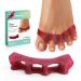 Welnove 8-Pack Toe Separator to Correct Bunions and Restore Toes to Their Original Shape Bunion Corrector for Women Men Toe Spacers for Gifts (Deep Red)