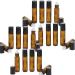Brown glass deodorant stick 10ml Kosmetex empty roll-on bottle with deodorant roller for self-filling 20 pieces 10 ml (pack of 20)