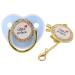 Shop Baby Luxury Schnuller - BPA-Free Little Prince Pacifier for Newborns & 6-18 Months | Golden Bling & Road Stones (Blue) - Buy Online on SooperMarket.com