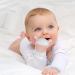 BAOK Hand Biting Rings for Babies | Anti-Drop Silicone Bite Ring Toys | Durable Dental Play Stuff | Safe Baby Gifts - Orange - Buy Online on SooperMarket.com