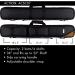 Action ACSC07-2 Black Textured Soft Pool Cue Case - Holds 4 Shafts - Buy Online on SooperMarket.com