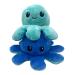 XEANCO Octopus Plushie Double-Sided Flip Reversible Octopus Plush Soft Stuffed Octopus Plush for Girls Boys Kids Friends Emotion Octopus Perfect for Playing & Expressing Mood Sea Green Blue)