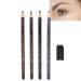 4 pieces of eyebrow pencils Professional salon make-up waterproof microblading eyebrow pencil set for make-up beauty 2 pieces brown 1 piece of gray 1 piece black for delicate make-up look