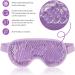 NEWGO Cooling Eye Mask - Reusable Hot/Cold Gel Therapy for Puffy Eyes, Migraine, Dark Circles, Dry Eyes, Sinus Pain - Purple - Buy Online on SooperMarket.com