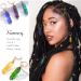 Crystal Hair Jewels for Braids: Gold Natural Stone Loc Jewelry for Black Women (Pack of 5) - Buy Online on SooperMarket.com