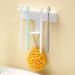 Lencyotool Self-Adhesive Toothbrush Holder | Bathroom & Kitchen Organizer for Razors Brushes & Toothpaste - White Bathroom Accessories - Buy Online on SooperMarket.com