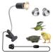 yanhe Tortoise Heat Lamp Basking Light for Aquarium Reptiles E27 UVA+UVB Heat Spotlight for Reptiles Aquarium Reptile Lizards Turtle Snakes (Black)