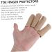 FOMIYES Silicone Gel Finger & Toe Sleeves Set - Toe Protector, Separator, Cushion, Bandage - Earth Tones (2 Pairs) - Buy Online on SooperMarket.com