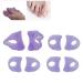 4 Pairs Silicone Toe Separators for Hallux Valgus Relief - Purple - Buy Online on SooperMarket.com