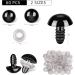 120 Pcs Black Plastic Safety Eyes for Big Stuffed Animals & Dolls | 20-24mm | Craft Supplies - Buy Online on SooperMarket.com