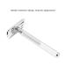 Premium Long Handle Safety Razor with Removable Head - Comfortable Washable Zinc Alloy Non-Slip Design for Men | Perfect for Travel & Home Use - Buy Online on SooperMarket.com