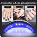 LKE UV Lamp for Gel Nails - 36W Portable Nail Dryer with USB Charging 30/60/90s Timer LCD Display & Infrared Sensor - Perfect for All Gel Types - Buy Online on SooperMarket.com