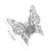 Large Sliver Butterfly Hair Clips - Strong Hold Hair Claw Clips for Women and Girls | Wedding, Prom, Party Wear Hair Accessories | Style 1 - Buy Online on SooperMarket.com