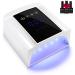 72W Professional UV Light for Nails | Rechargeable Cordless UV LED Nail Lamp with 4 Timers | Professional Nail Dryer with Large LCD Display