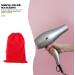 Mikinona 3pcs Hair Dryer Storage Bag Practical Storage Pouches Blow Dryer for Curly Hair Flannel Red - Buy Online on SooperMarket.com