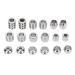 18PCS Stainless Steel Hair & Beard Beads for Braiding - Viking Style - Buy Online on SooperMarket.com