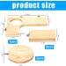 Shop Wangdu 5-Piece Hamster Accessories Set - Natural Wood Toys for Hamsters Guinea Pigs & Mice | DIY Cage Decor & Bird Seating Platform - Buy Online on SooperMarket.com