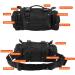 BraveHawk OUTDOORS Bike Handlebar Bag - Water Resistant 900D Nylon Oxford Waist Bag for Cycling - Black Medium - Buy Online on SooperMarket.com