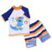 AMZTM Baby/Boys UV Protection Swim Set Dinosaur Swim Shorts Swimwear 90 White
