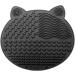  2-Pack Makeup Brush Cleaning Mat Cute Cat Ear Design Silicone Portable Brush Cleaner Pad Washing Tools with Suction Cups US Patent Registered (Black+White) - Buy Online on SooperMarket.com