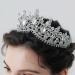 Tgirls Baroque Bridal Wedding Crown Princess Tiara Rhinestone Headband - Silver - Buy Online on SooperMarket.com