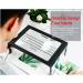 Magnifying Glass Desktop Full-Page 3X Magnifying Glass with 4 LED Lights Foldable Stand A4 Advanced Hands-Free 240 * 160 MM Lens Rectangular Visual Aids for Reading - Buy Online on SooperMarket.com