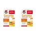 Double heart Curcuma 750 with curcumin + vitamin D3 1000 I.E. - Vitamin D supports the normal function of the immune system - 30 vegetarian capsules (pack with 2)