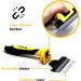 Thunderpaws Professional De-Shedding Tool for Dogs and Cats - Small to Large Breeds - Short or Long Hair - Yellow - Buy Online on SooperMarket.com