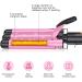 Coidak 3 Barrel Curling Iron Adjustable 25mm Waver for Long/Short Hair - Pink - Buy Online on SooperMarket.com