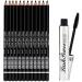Jojomis 12pcs Waterproof Eyeliner Eyebrow Pencil Black + Curl Mascara - Buy Online on SooperMarket.com
