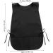 Amosfun Black Barber Apron Unisex Hair Salon Apron with 2 Pockets Stylist Apron Hairstylist Apron Restaurant Working Apron - Buy Online on SooperMarket.com