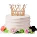 Rhinestone Crystal Crown Cake Topper - Handmade Tiara for Baby Shower, Birthday, Wedding - Rose Gold - Buy Online on SooperMarket.com