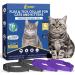 YOTANGO Cat Collar Repellent 4 Pack Cat Collar-Built-in Pant-Based Formula Strong Repellency Slow Release Pleasant Aroma Waterproof (PurpleBlack)