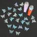 Dornail 50pcs 3D Butterfly Nail Charms for Acrylic Nails | Aurora Resin Butterfly Charms for Nail Art | Mixed Color Butterflies Rhinestones and Decorations - Buy Online on SooperMarket.com