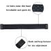 Hook and Loop Ankle Band for Compatible with Fitbit Charge 5 Fitness Tracker  Sport Ankle Band for Men and Women Medium Black - Buy Online on SooperMarket.com