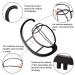 Smilco 4 Pack Wig Hanger | Portable Hanging Stand for Wigs & Hats | Collapsible & Durable - Buy Online on SooperMarket.com