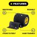 24 Rolls SPORTTAPE Self-Adhesive Football Sock Tape | 7.5cm x 4.5m - Black | Cohesive Bandage - Pet & Vet Wrap for Dogs & Horses | Compression Bandage Shin Pad Tape Football Ankle Tape Black 7.5x450 cm (Pack of 24) - Buy Online on SooperMarket.com