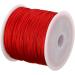 0.8mm Red Nylon Cord Thread for Chinese Knot Macrame Bracelet - Braided Rattail String - Buy Online on SooperMarket.com