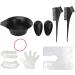 11PCS Hair Dye Dyeing Kit Hair Household Tinting Bowl Soft Dye Brush Ear Cover Hair Coloring Dye Tools for DIY Salon - Buy Online on SooperMarket.com