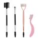 4Pcs Eyebrow Brush Folding Eyelash Separator Comb Lash Spoolie Mascara Applicator