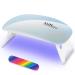Uraqt Mini UV Nail Lamp - Portable LED Nail Dryer with Timer & Nail Tools for Gel Nails - USB Powered (Blue) - Buy Online on SooperMarket.com