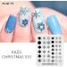 Shop Kads Nail Stamp Plate - Christmas Motifs for Stunning Nail Art | Snowflakes Santa Claus Christmas Trees & More - 5 Piece Set - Buy Online on SooperMarket.com