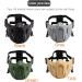 Airsoft Half Face Mask - Creative Protective Outdoor Game Costume Mask (Black) - Buy Online on SooperMarket.com