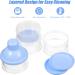 Milk Powder Dispenser Pot - BPA Free Formula Container for Travel & Outdoor Activities (Blue) - Buy Online on SooperMarket.com