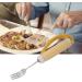 Advantage Easy Grip Fork Adaptive Utensils Stainless Steel with Rubber Handle for Disabled Patient Arthritis for Elder - Buy Online on SooperMarket.com