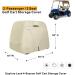Explore Land 600D Waterproof Golf Cart Cover - Universal Fit for 2 Passenger Golf Carts - Light Tan - Buy Online on SooperMarket.com